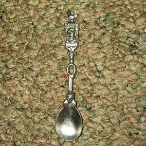 Detailed pewter spoon